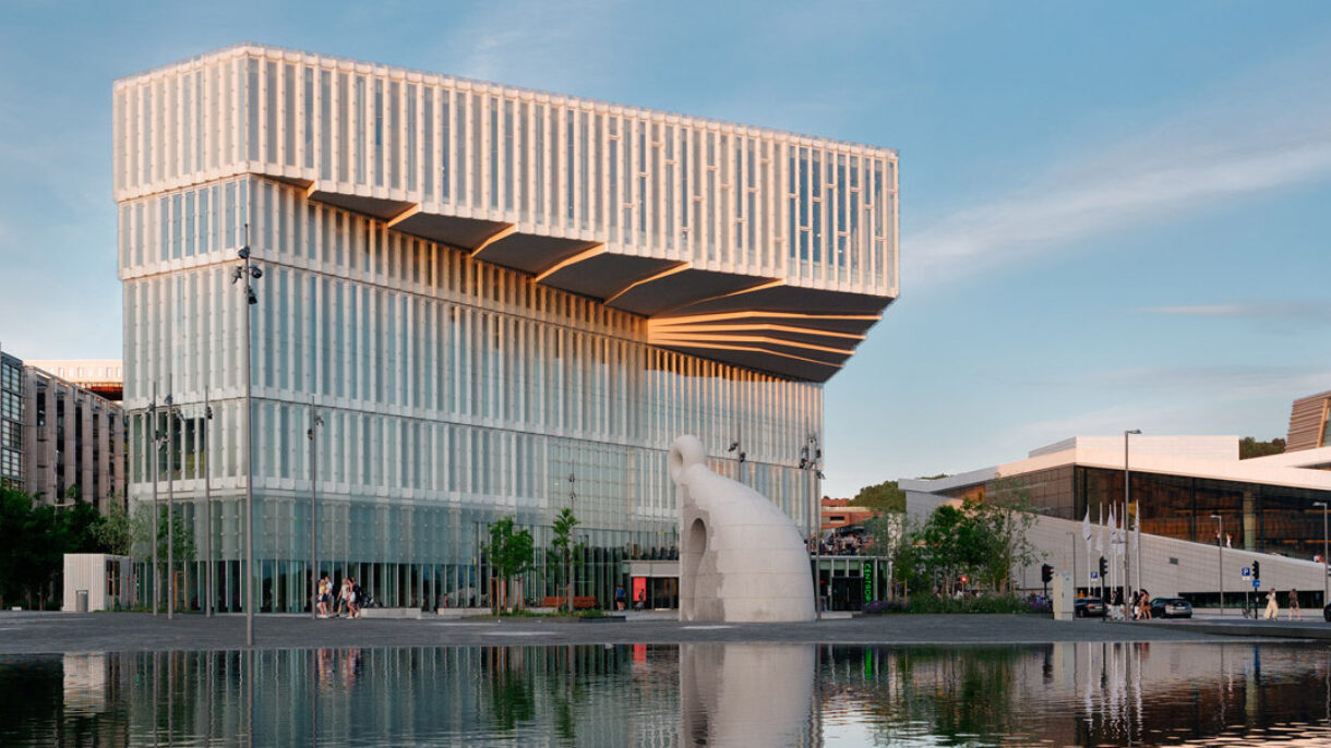 FutureBuilt-prosjektet Deichman Bjørvika blir presentert på Brød & Miljø. Foto: Einar Aslaksen