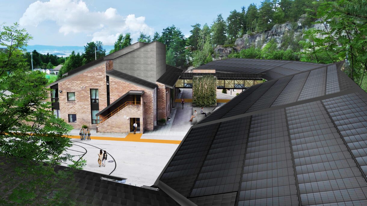 Holmlia skole skal rehabiliteres. Arkitekt: Arkitektskap