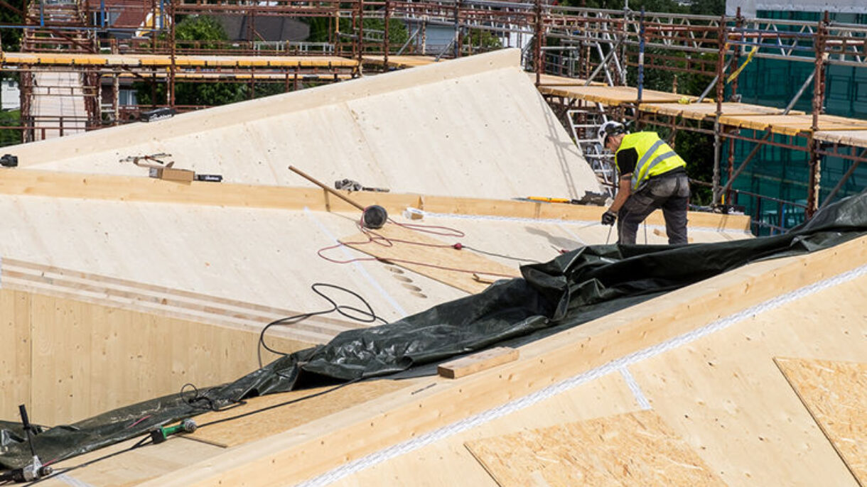 Ulsholtveien 31 er forbildeprosjekt både i Tre i by og FutureBuilt. Foto: Tove Lauluten