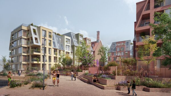 Mesteparten av materialene som skal ombrukes på Nøstebukten brygge er trevirke, tegl, fasadeplater og isolasjon, men også mindre bygningsmaterialer skal få nye liv. Ill.: Mad arkitekter