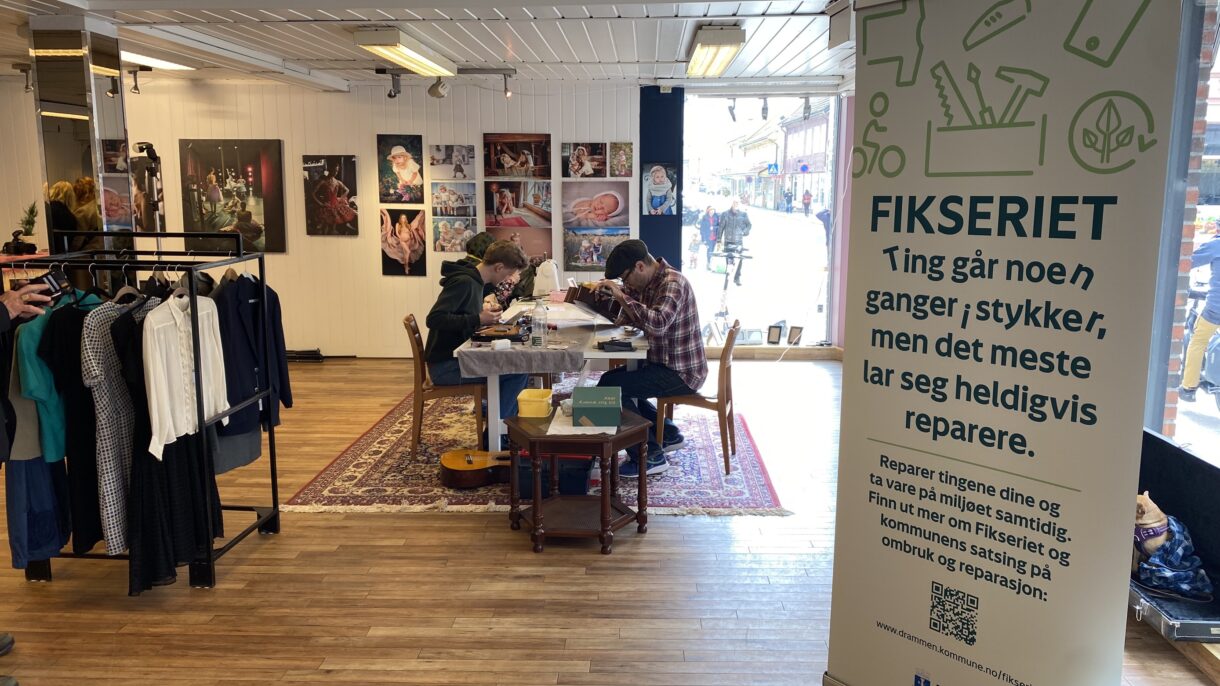 På VAREhuset Strømsø får smått og stort nytt liv. Foto: Drammen kommune