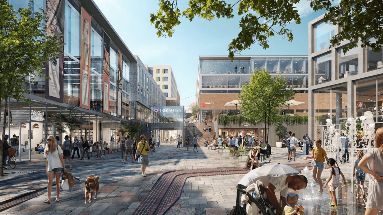 Citycon og FutureBuilt har inngått en intensjonsavtale med mål om å gjøre nye Trekanten til et forbildeprosjekt innen bærekraft.