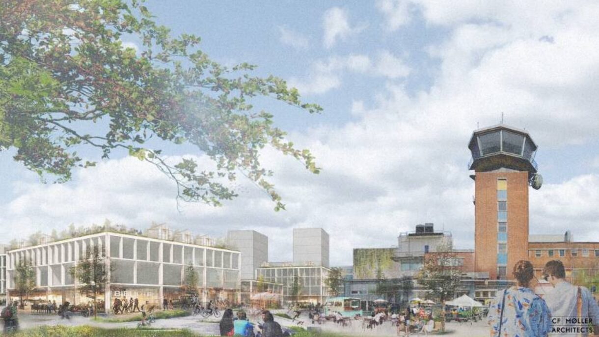 Tårnet senter er et forbilde i FutureBuilt. Ill.: C.F. Møller