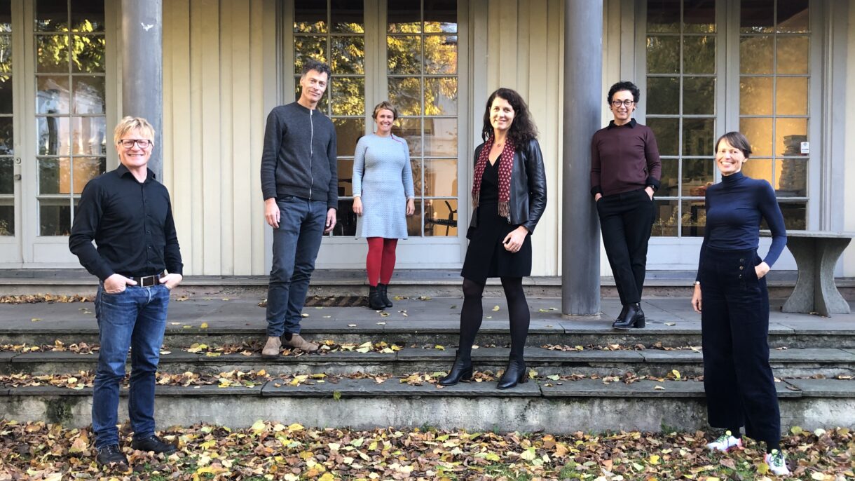 Anders Nohre-Walldén, leder kommunikasjon og marked Grønn Byggallianse, Stein Stoknes, faglig leder FutureBuilt, Pia Bodahl, fungerende daglig leder FutureBuilt, Katharina Bramslev, daglig leder Grønn Byggallianse, Kari Bucher, generalsekretær  NAL, Annicken Vargel, kommunikasjonssjef NAL