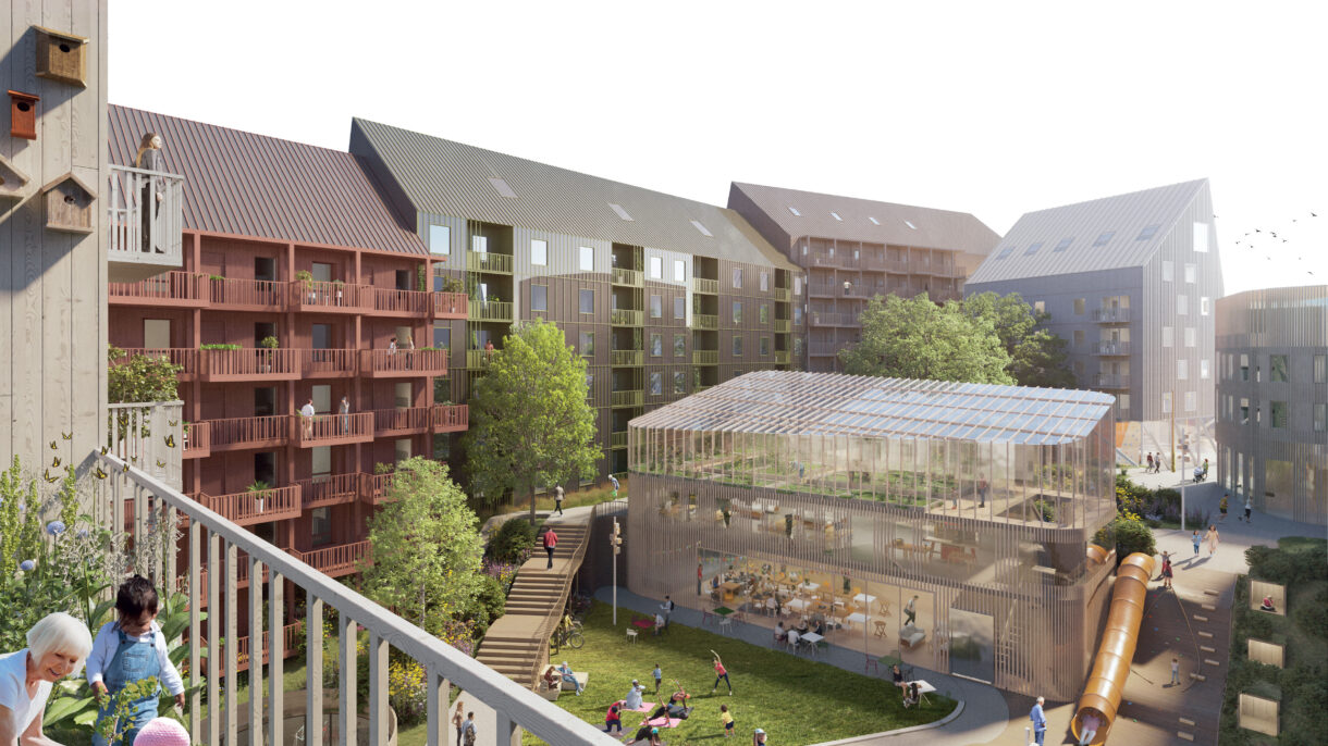 Teamet bak Reinventing the village består av Norske Helsehus AS, White Arkitekter AB, COWI AS, OSLO INTERNATIONAL HUB, Sopra Steria AS, IOTA Foundation, NORANERGY AS, SINTEF AS, Helseforetaket Incita AS.