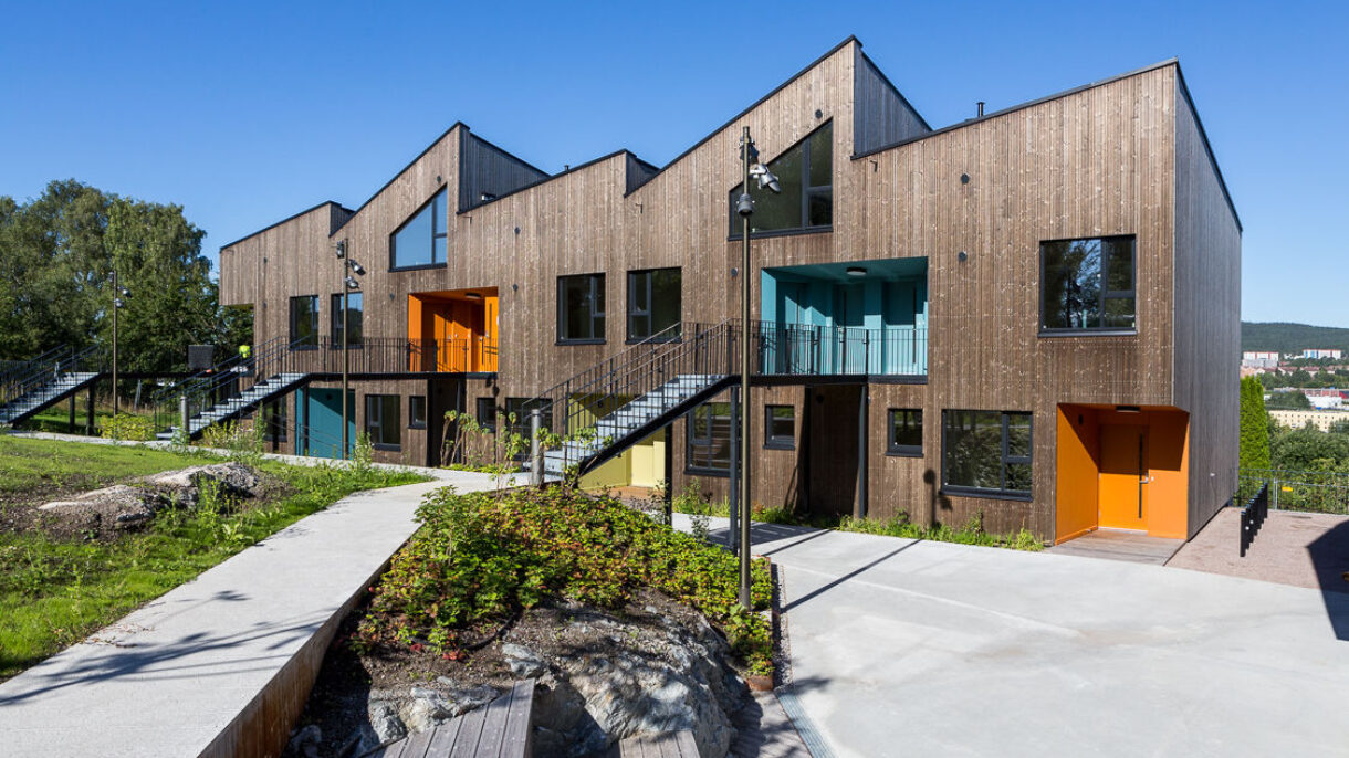 Ulsholtveien 31 ble ferdigstilt sommeren 2017. Utbygger: Stiftelsen Betanien Oslo. Arkitekt: Haugen/Zohar arkitekter. Foto: Tove Lauluten