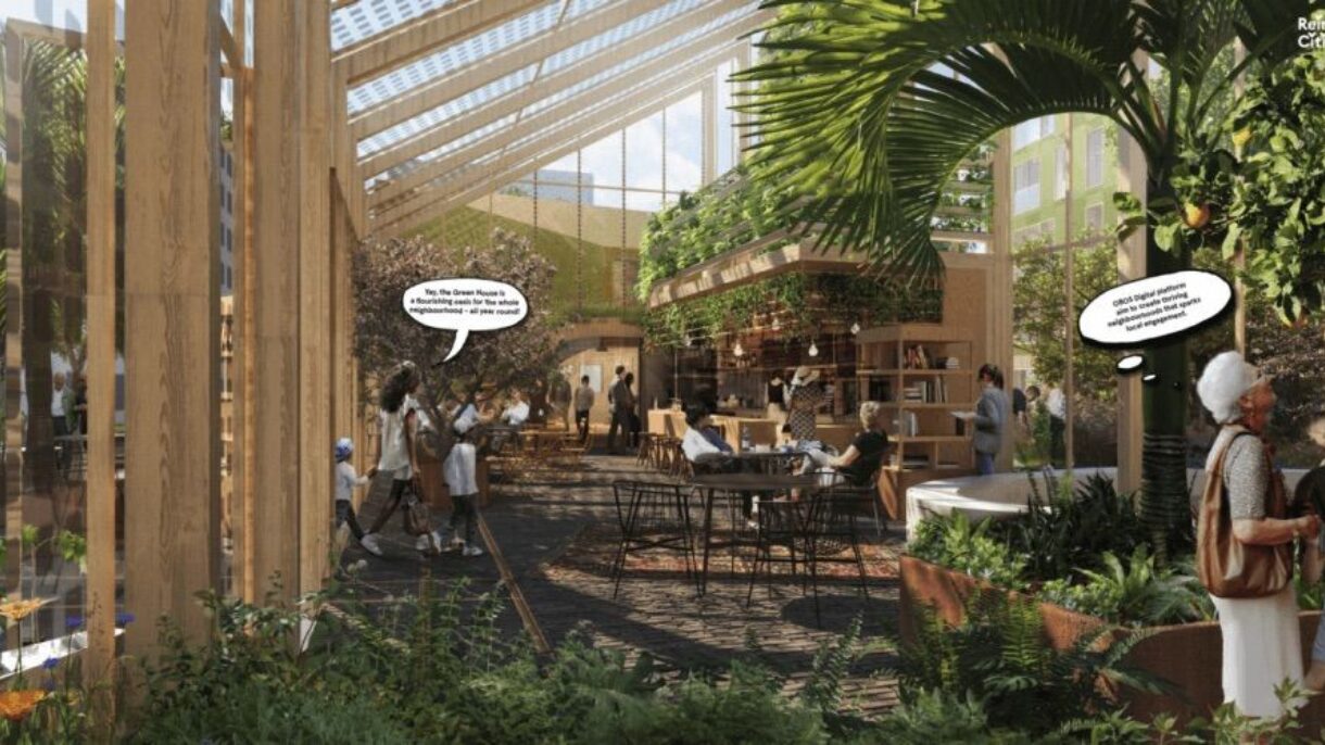 Teamet The Urban Village Team består av arkitekter og utviklere fra disse aktørene: OBOS Nye Hjem AS, LPO architects, SLA, Bollinger+Grohmann og Veidekke Entreprenør AS.