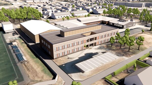 Tonstad skole er Trondheims første kommunale FutureBuilt-prosjekt. Ill.: Henning Larsen/Kvadrat