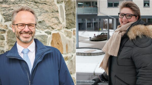 Jørgen Vik, ordfører i Lillestrøm og Hanne Opdan, ordfører i Nordre Follo