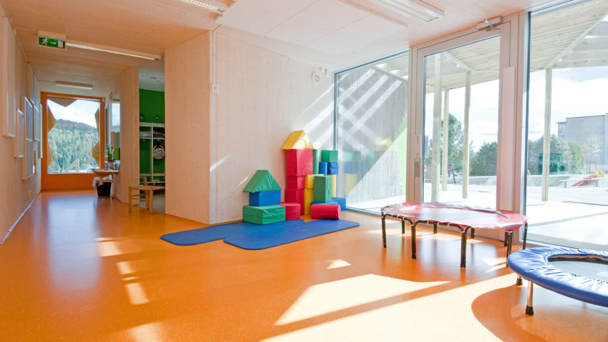 Passivhus barnehage oppholdsrom