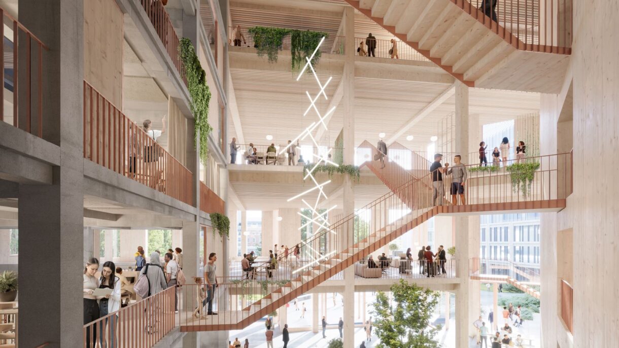 Lilletorget illustrasjon prosjektutvikling Byhuset Atrium