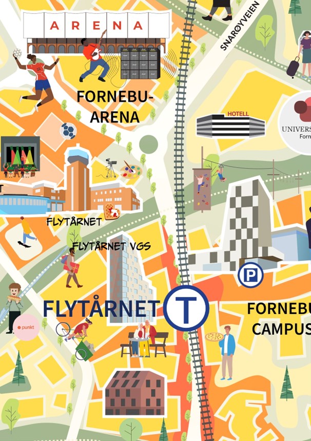 Visjonskart for Fornebu Lufthavn 2035
